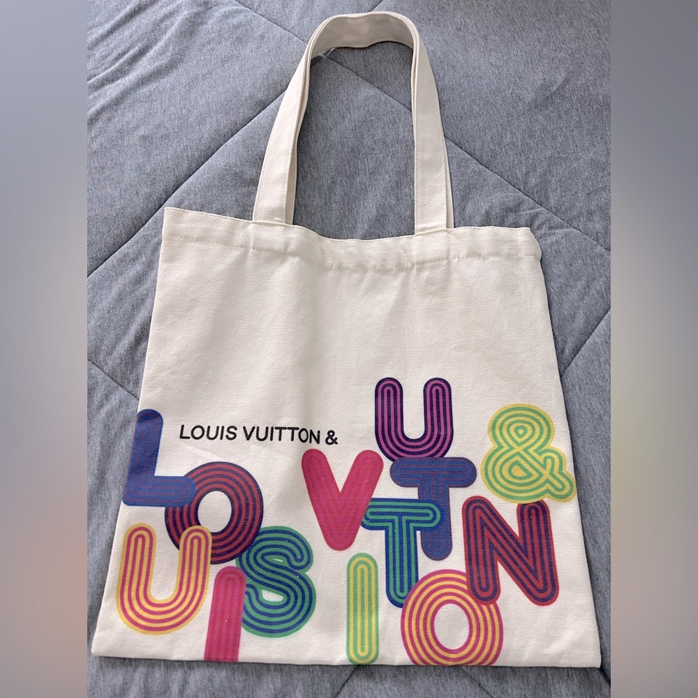 Louis Vuitton Novelty Canvas Eco Tote Bag Shinsen Exhibition
